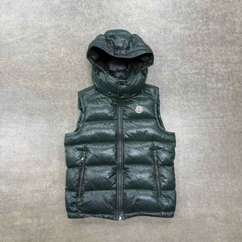 Moncler Vest "GILET" Forest Green Used Size 2