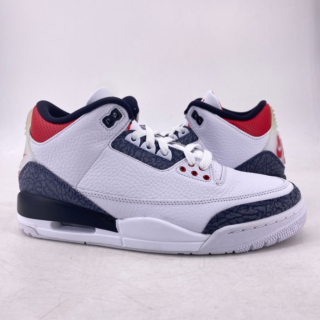 Air Jordan 3 Retro "Fire Red Denim" 2020 New Size 8