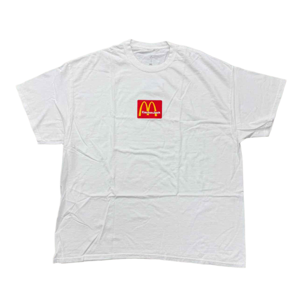 Travis Scott T-Shirt "MCDONALD'S" White New Size XL
