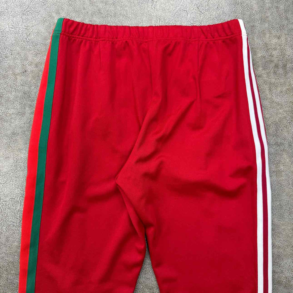Gucci Track Pants "ADIDAS" Red Used Size L