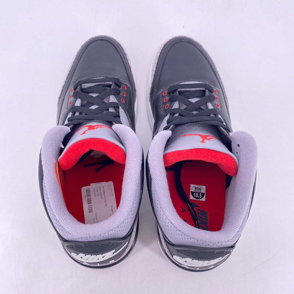 Air Jordan 3 Retro "Black Cement" 2024 New Size 10.5