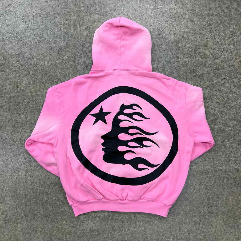 Hellstar Zip Up "FLAME" Pink New Size L