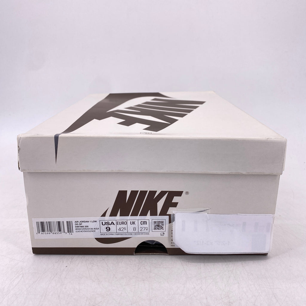 Air Jordan 1 Retro Low "Travis Scott Medium Olive" 2024 New Size 9