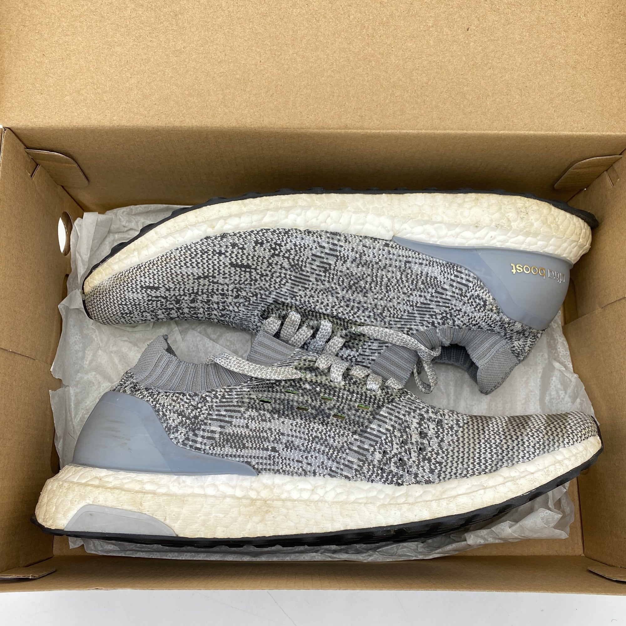 Adidas UltraBoost Uncaged &quot;Medium Grey&quot; 2016 Used Size 9.5