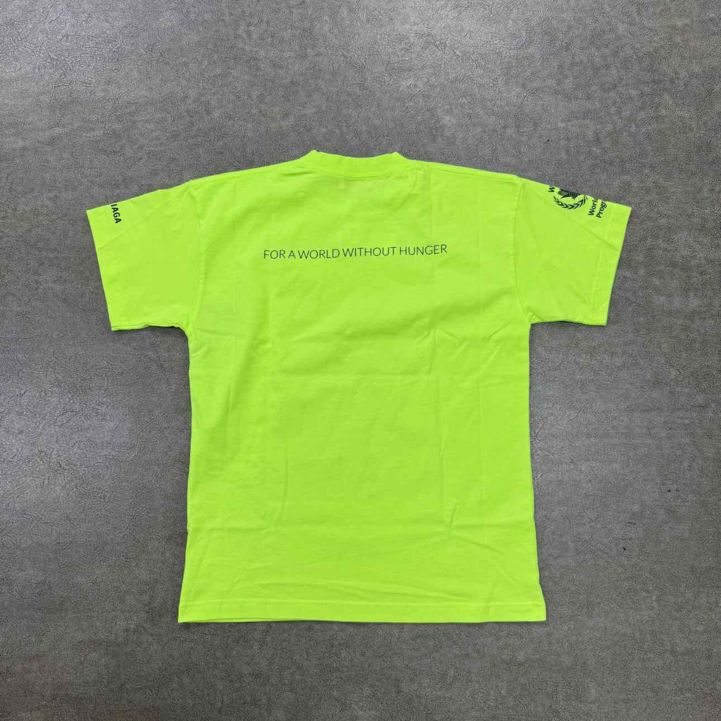 Balenciaga T-Shirt "WFP" Neon New Size XS