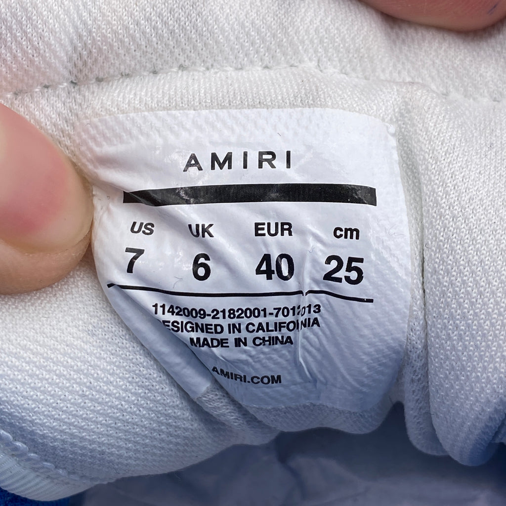 Amiri High Top "Skeleton Blue" N/A Used Size 40