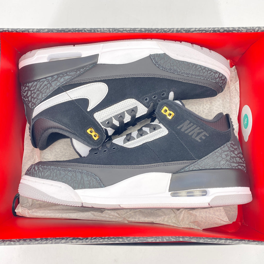 Air Jordan 3 Retro "Tinker Black Cement Gold" 2019 New Size 13