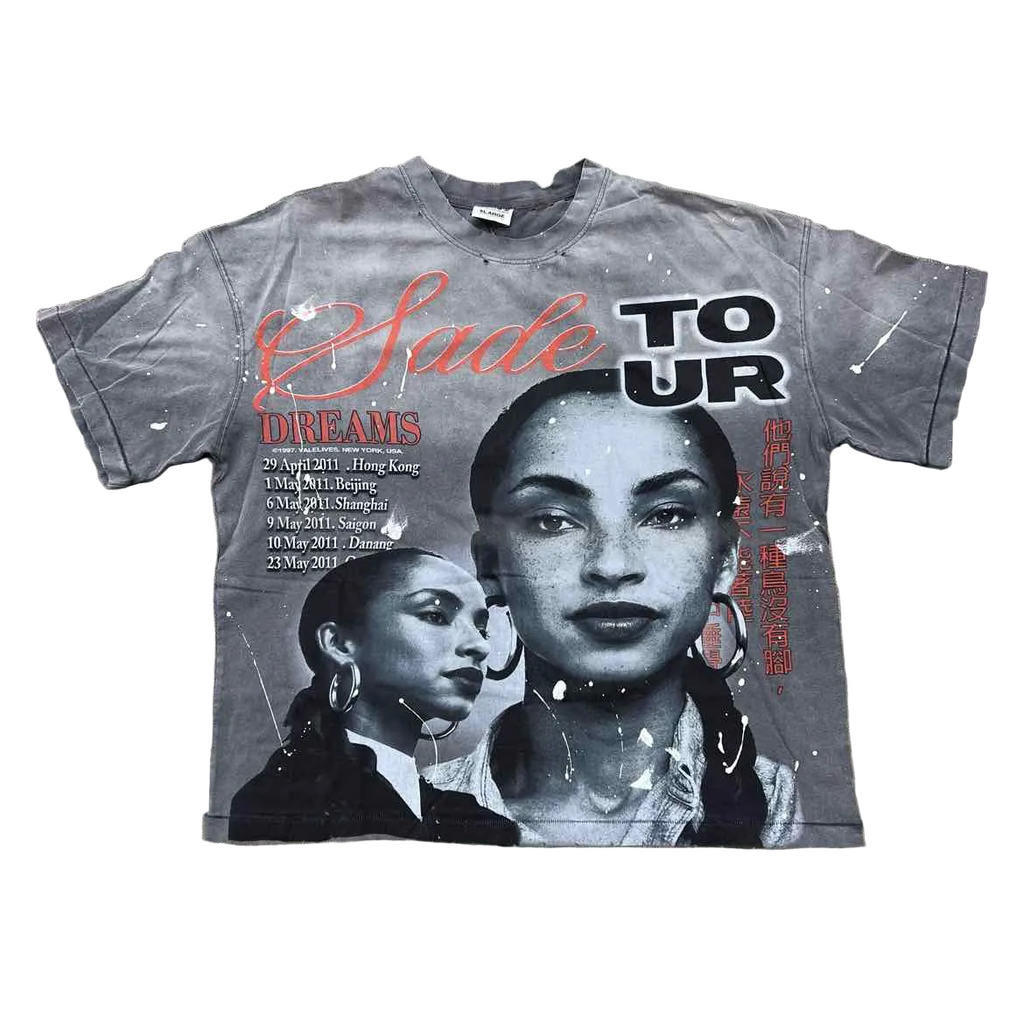 Vale T-Shirt "HK TOUR" Grey New Size XL