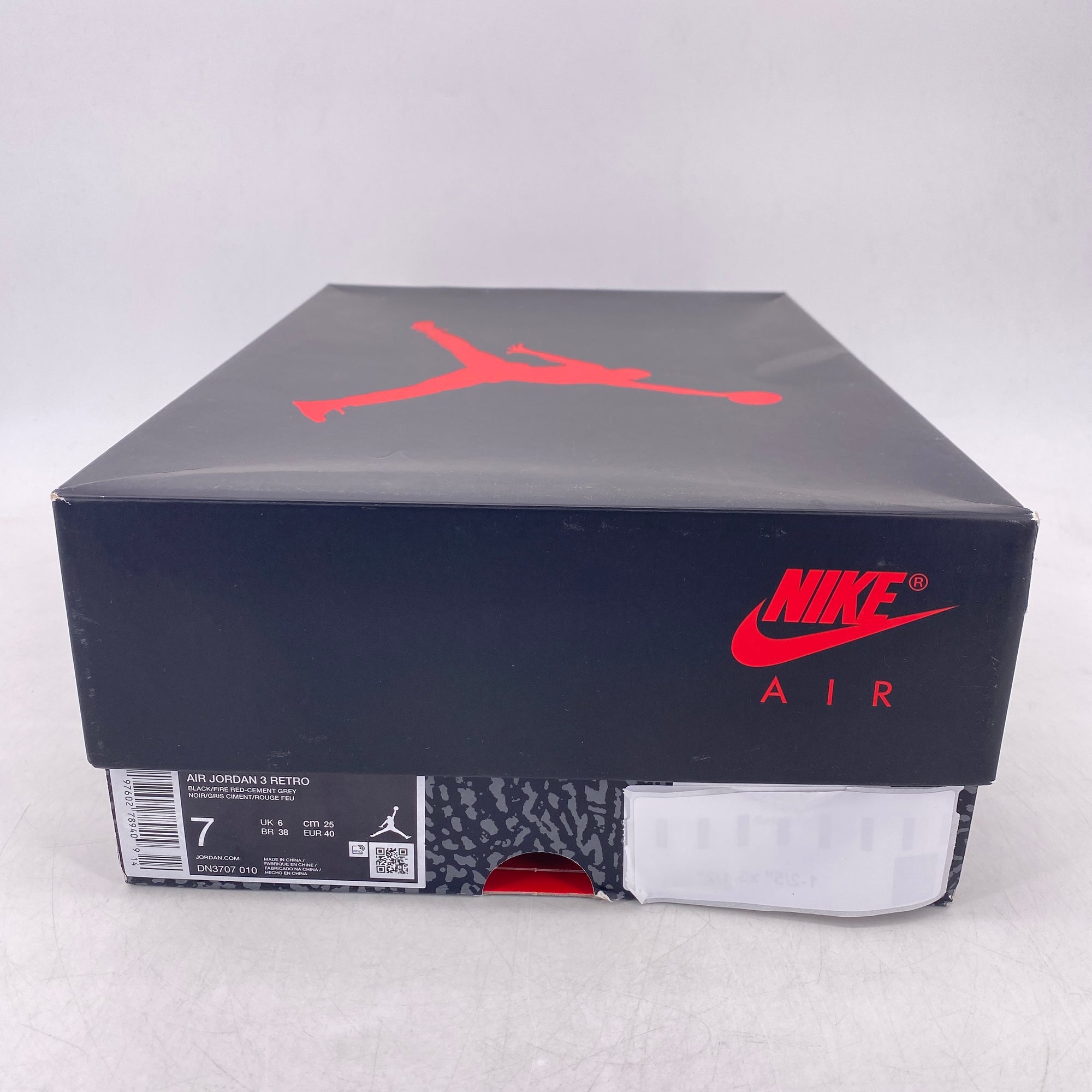 Air Jordan 3 Retro &quot;Black Cement&quot; 2024 New Size 7