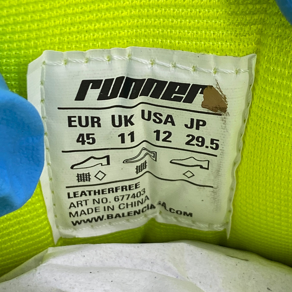 Balenciaga Runner "Fluorescent Yellow" 2023 New Size 45