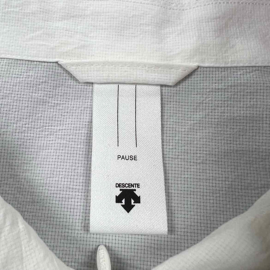 Descente Polo "ZIP" White Used Size XL