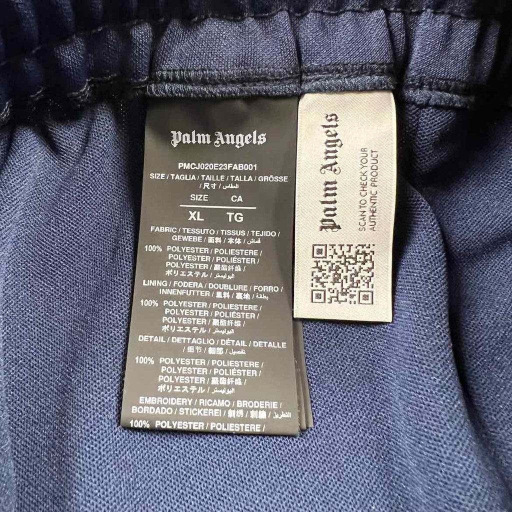 Palm Angels Track Pants "MONOGRAM" Navy New Size XL