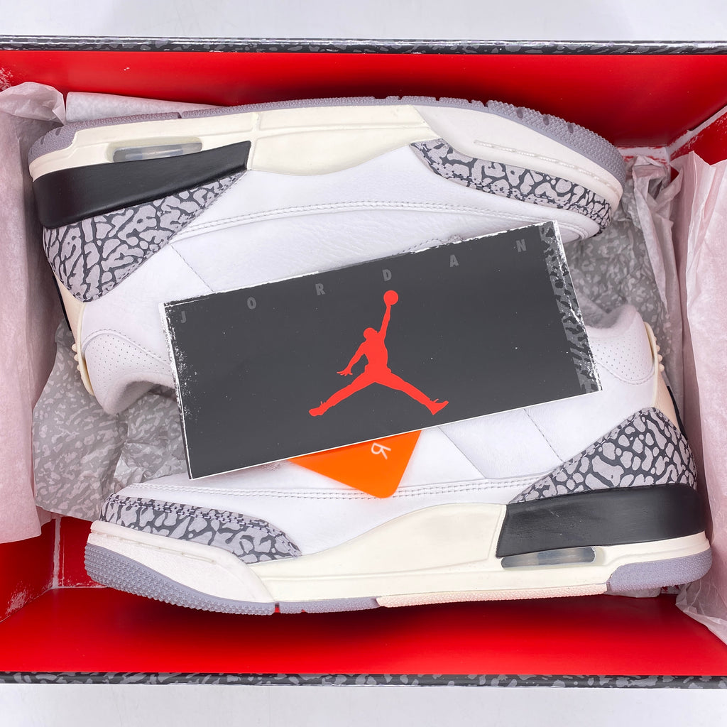 Air Jordan 3 Retro "White Cement Reimagined" 2023 New Size 7.5