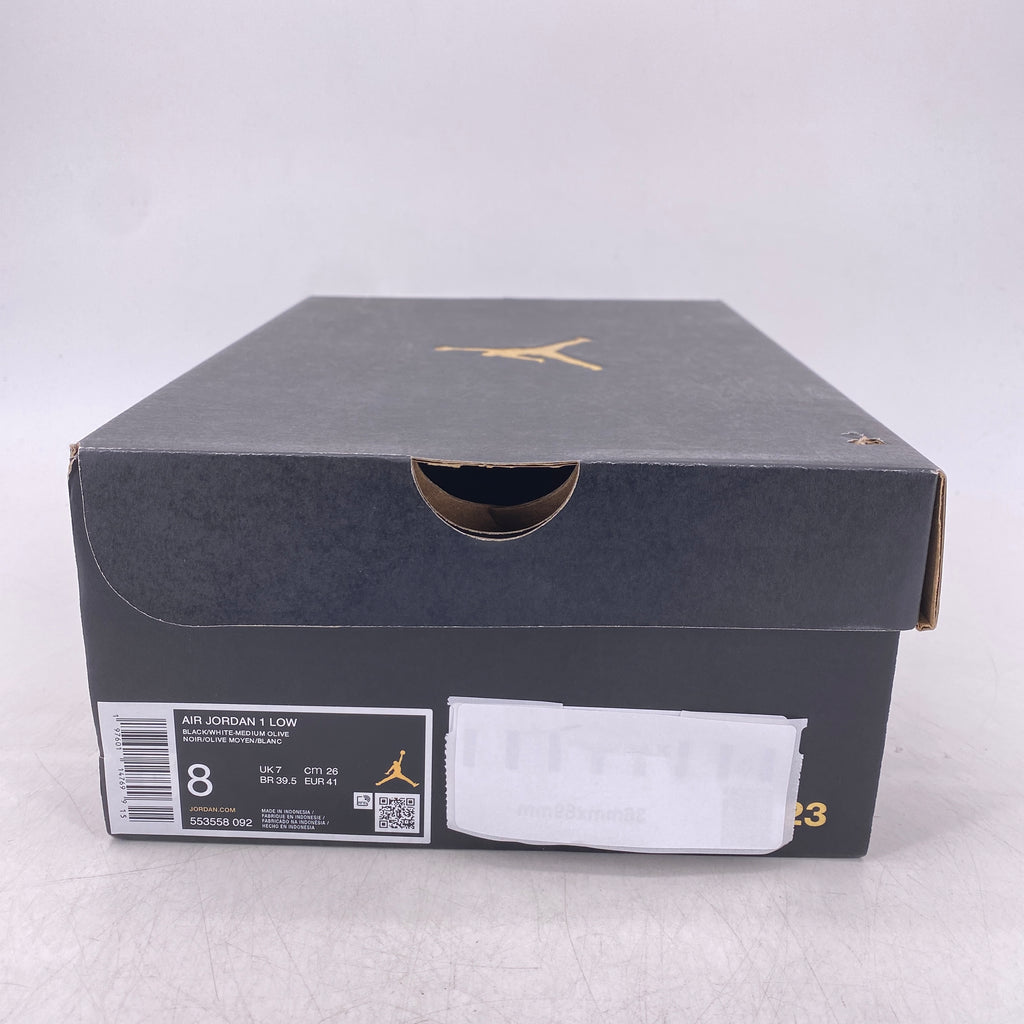 Air Jordan 1 Low "Medium Olive" 2024 New Size 8