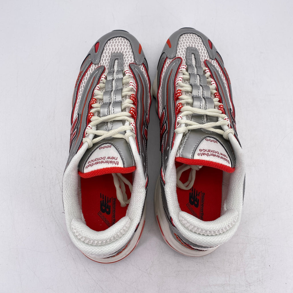 New Balance 1000 "Thisneverthat Metallic Silver Red" 2025 Used Size 11