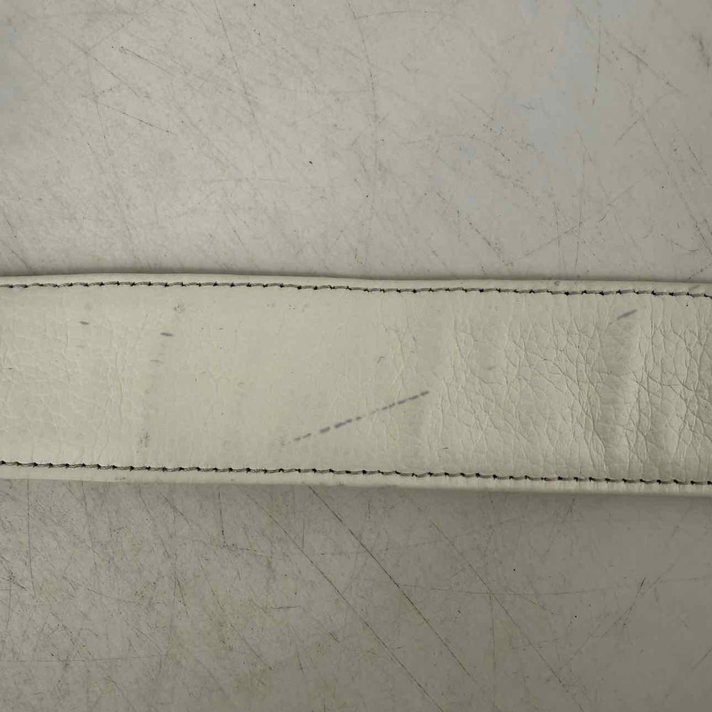 Dior Belt "OBLIQUE" Used White Size 32