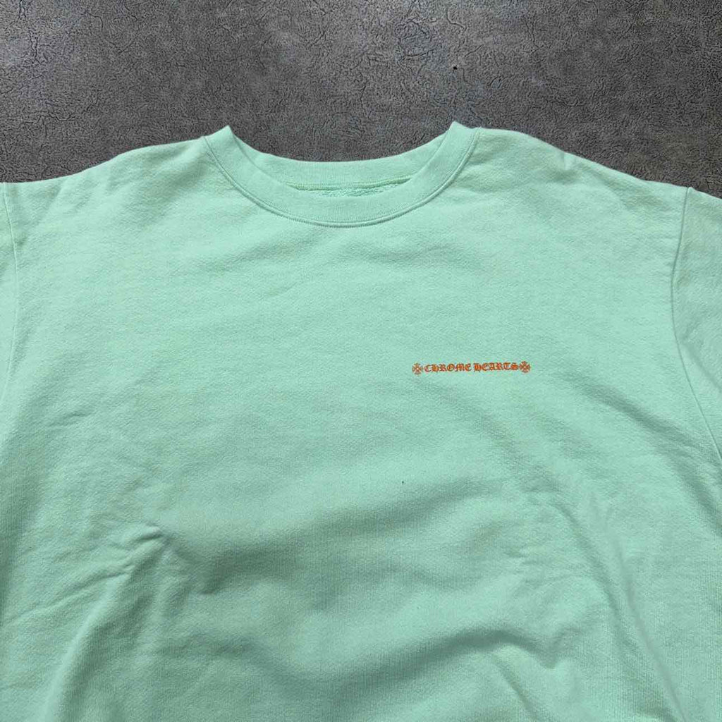 Chrome Hearts Crewneck Sweater "MATTY BOY LUST" Seafoam Used Size L