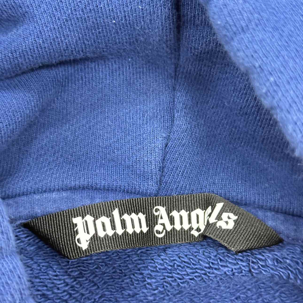 Palm Angels Hoodie "APPLIQUED" Blue Used Size XS
