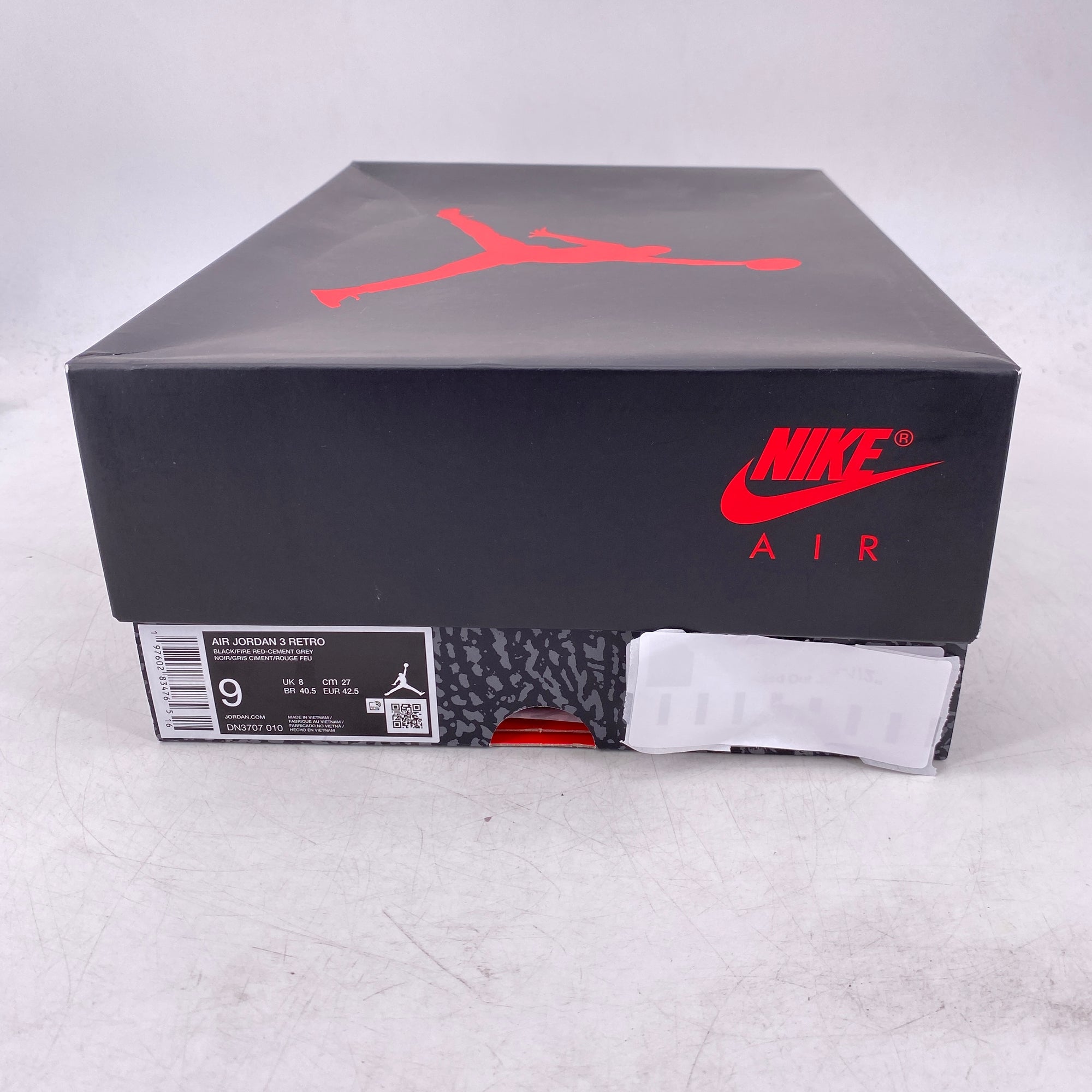 Air Jordan 3 Retro &quot;Black Cement&quot; 2024 New Size 9