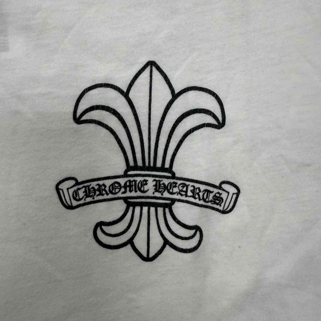 Chrome Hearts T-Shirt "FLEUR" White Used Size S