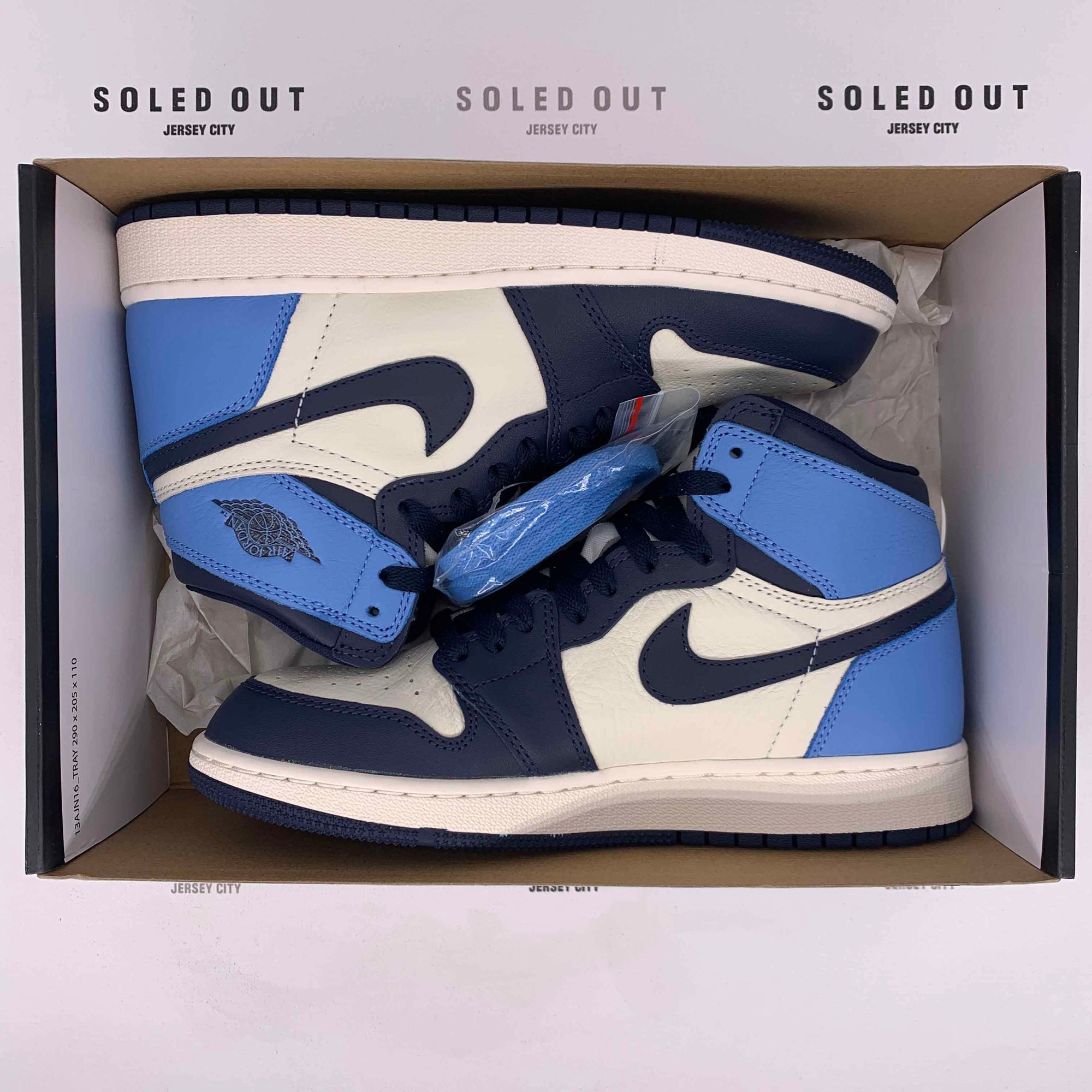 Air Jordan (GS) 1 Retro High OG &quot;Unc Obsidian&quot; 2019 New Size 7Y