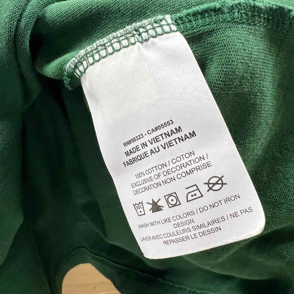 Nike T-Shirt "STUSSY" Green Used Size L