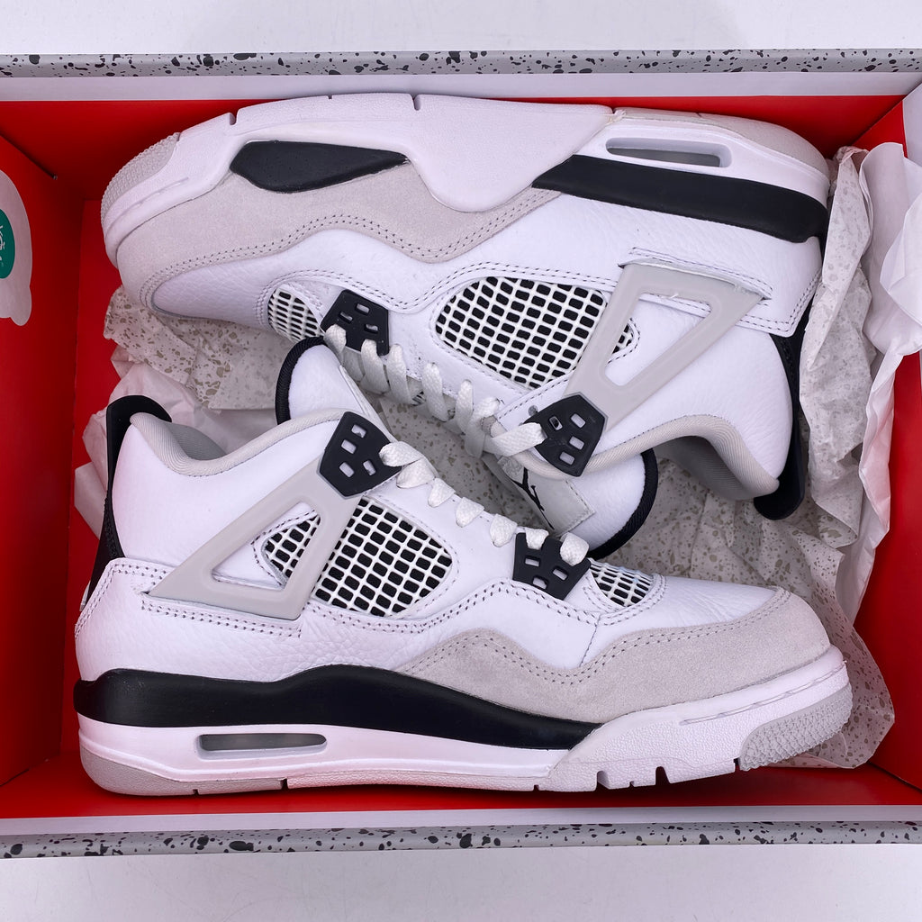 Air Jordan (GS) 4 Retro "Military Black" 2022 New Size 6Y