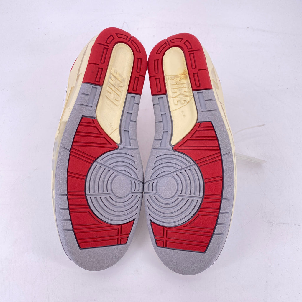 Air Jordan 2 Retro Low "Ow White Red" 2021 Used Size 9.5