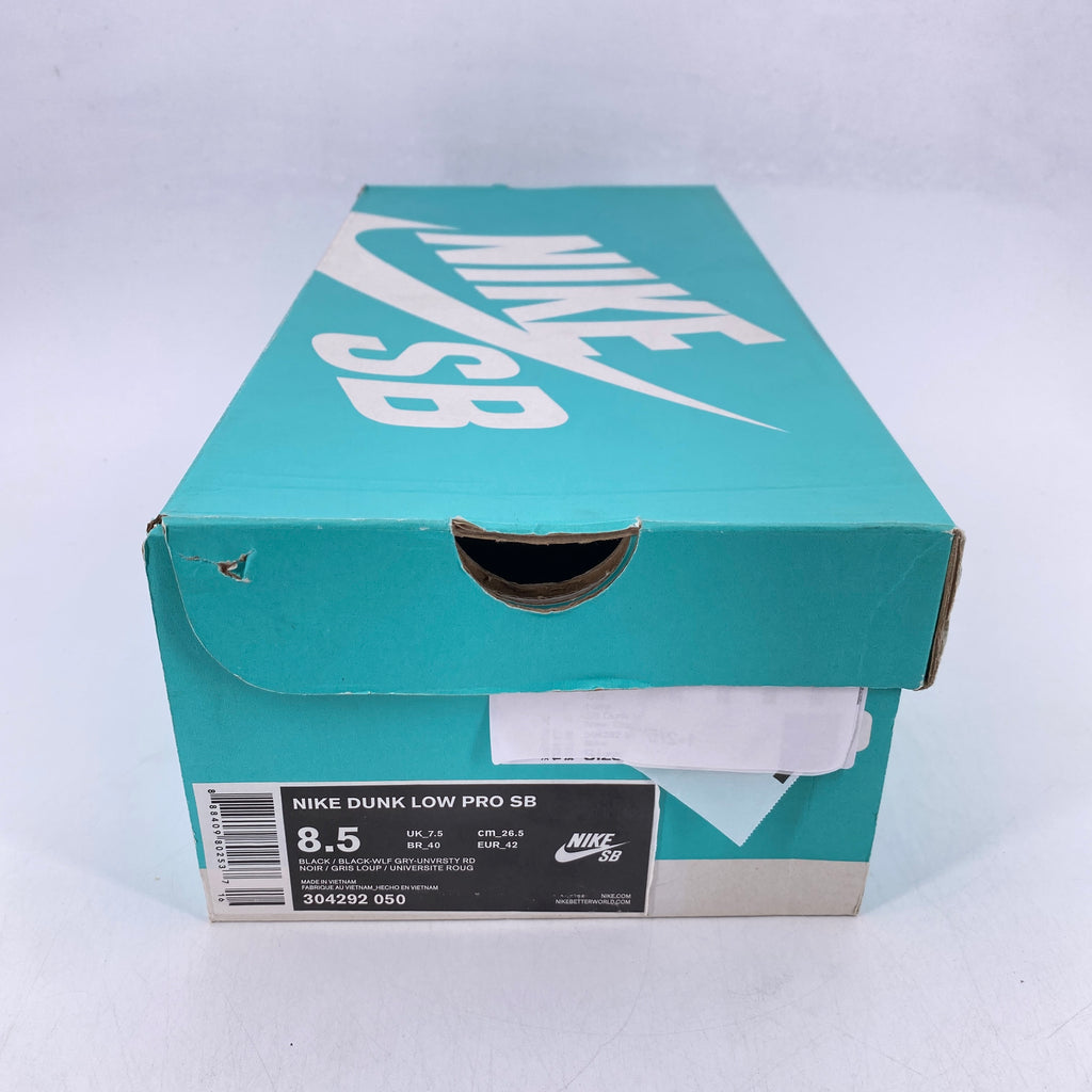 Nike SB Dunk Low "Black Cement" 2015 New Size 8.5