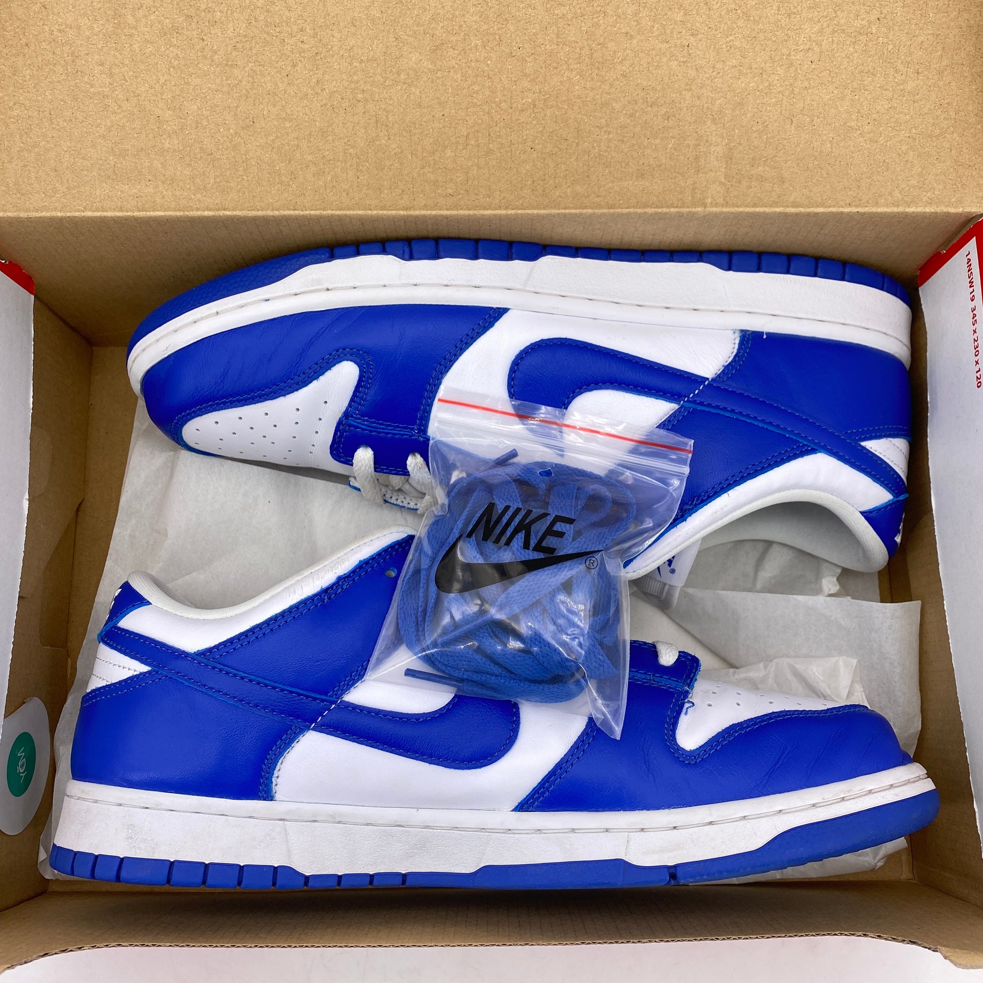 Nike Dunk Low &quot;Kentucky&quot; 2020 Used Size 11