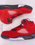 Air Jordan 5 Retro "Raging Bull Red Suede" 2021 New Size 8.5