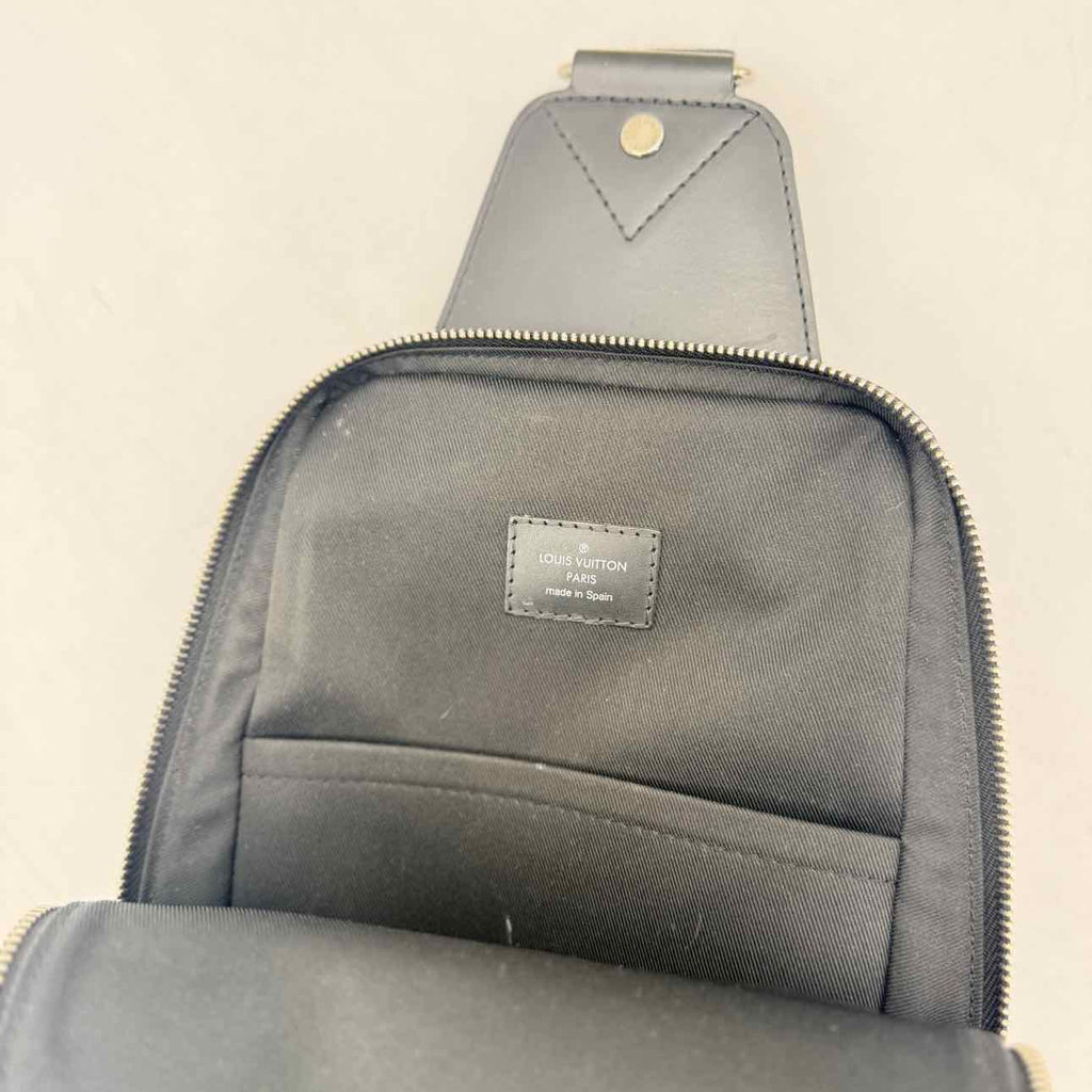 Louis Vuitton SLING BAG "DAMIER GRAPHITE" Used Black Size OS