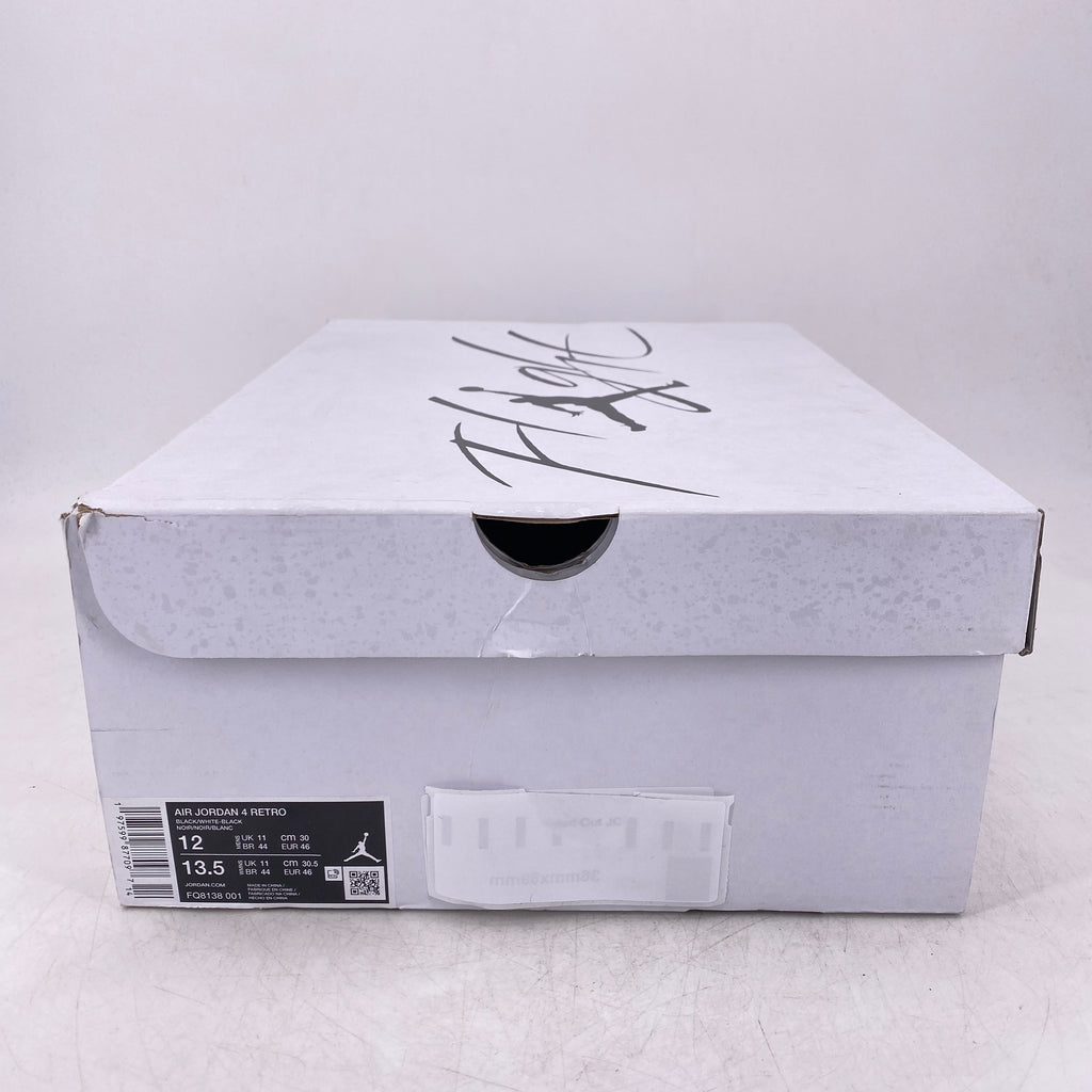 Air Jordan 4 Retro "White Thunder" 2024 New Size 12