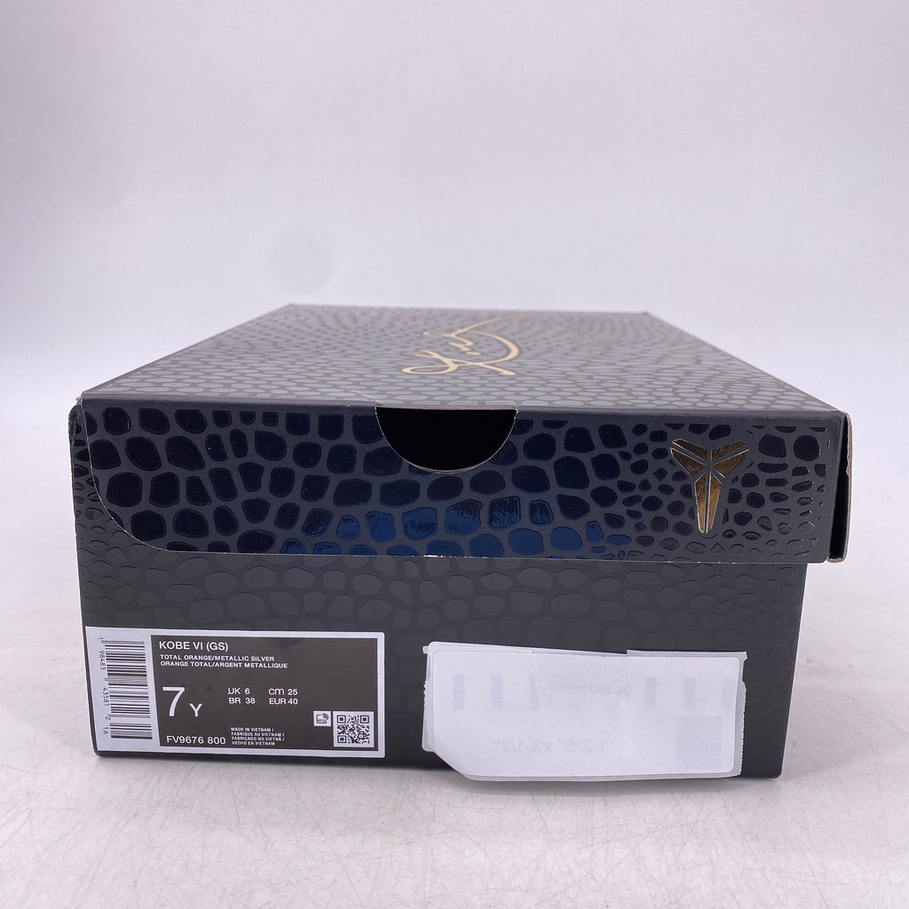 Nike (GS) Kobe 6 Protro "Total Orange" 2025 Used Size 7Y