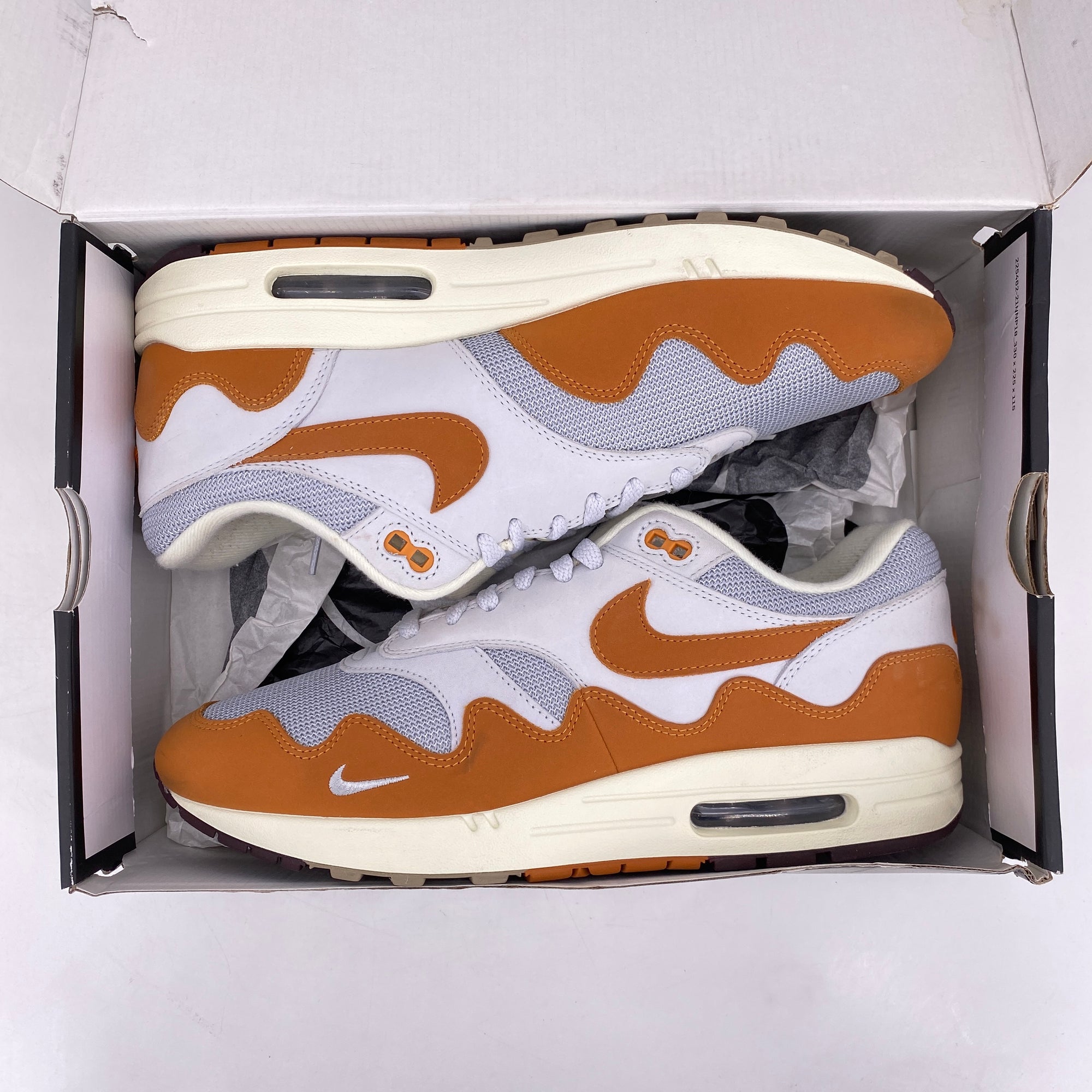 Nike Air Max 1 / Patta &quot;Waves Monarch&quot; 2021 Used Size 11.5