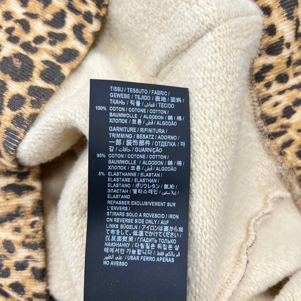 Saint Laurent Hoodie "CHEETAH" Yellow Used Size M