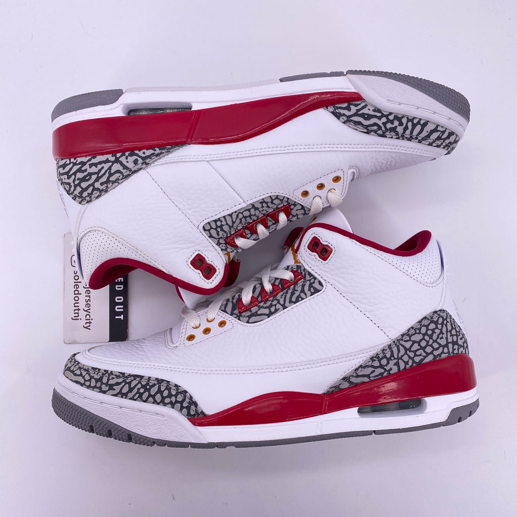 Air Jordan 3 Retro "Cardinal Red" 2022 Used Size 10
