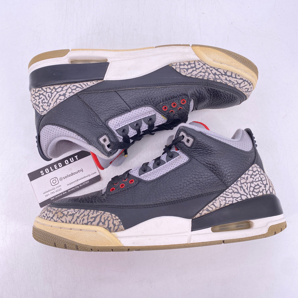 Air Jordan 3 Retro "Black Cement" 2018 Used Size 9
