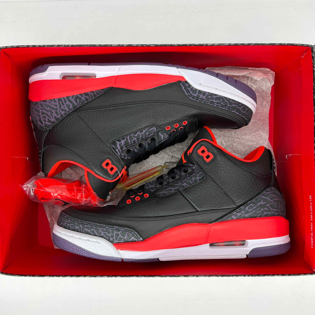 Air Jordan 3 Retro "Crimson" 2013 New Size 8