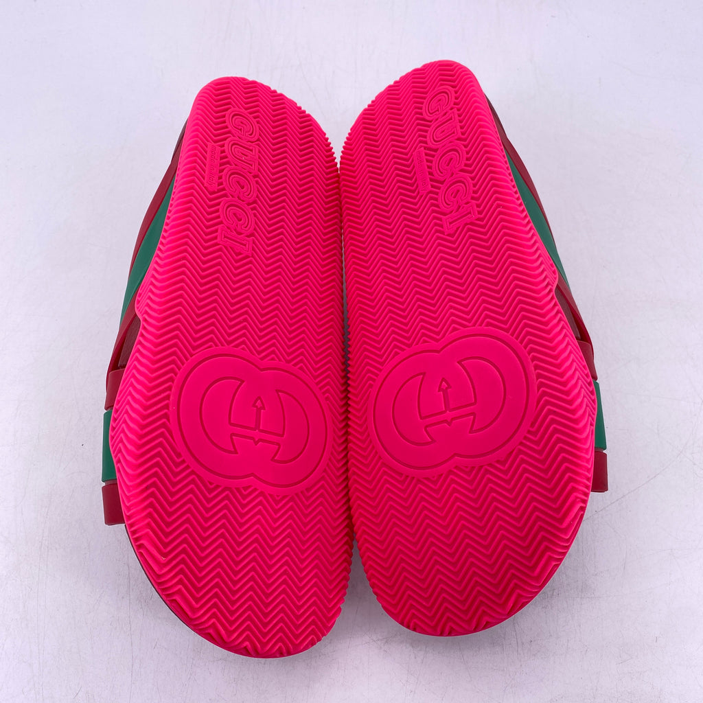 Gucci Web Slide "Pink Rubber"  New Size 9W