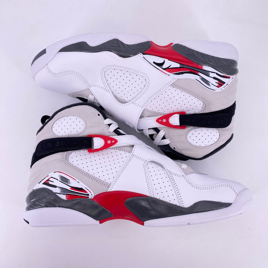 Air Jordan 8 Retro "White True Red" 2025 New Size 10.5