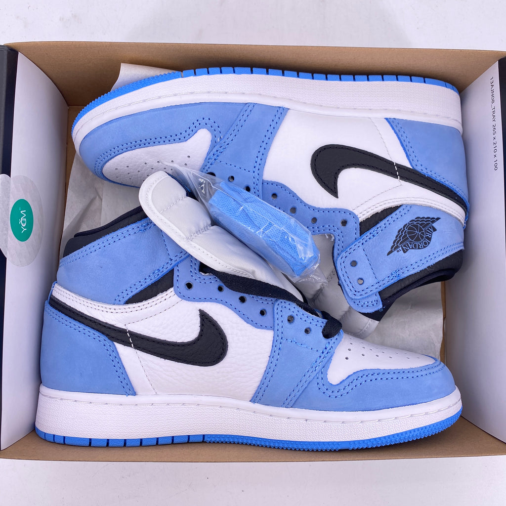 Jordan (GS) 1 Retro High "University Blue" 2021 New Size 4Y