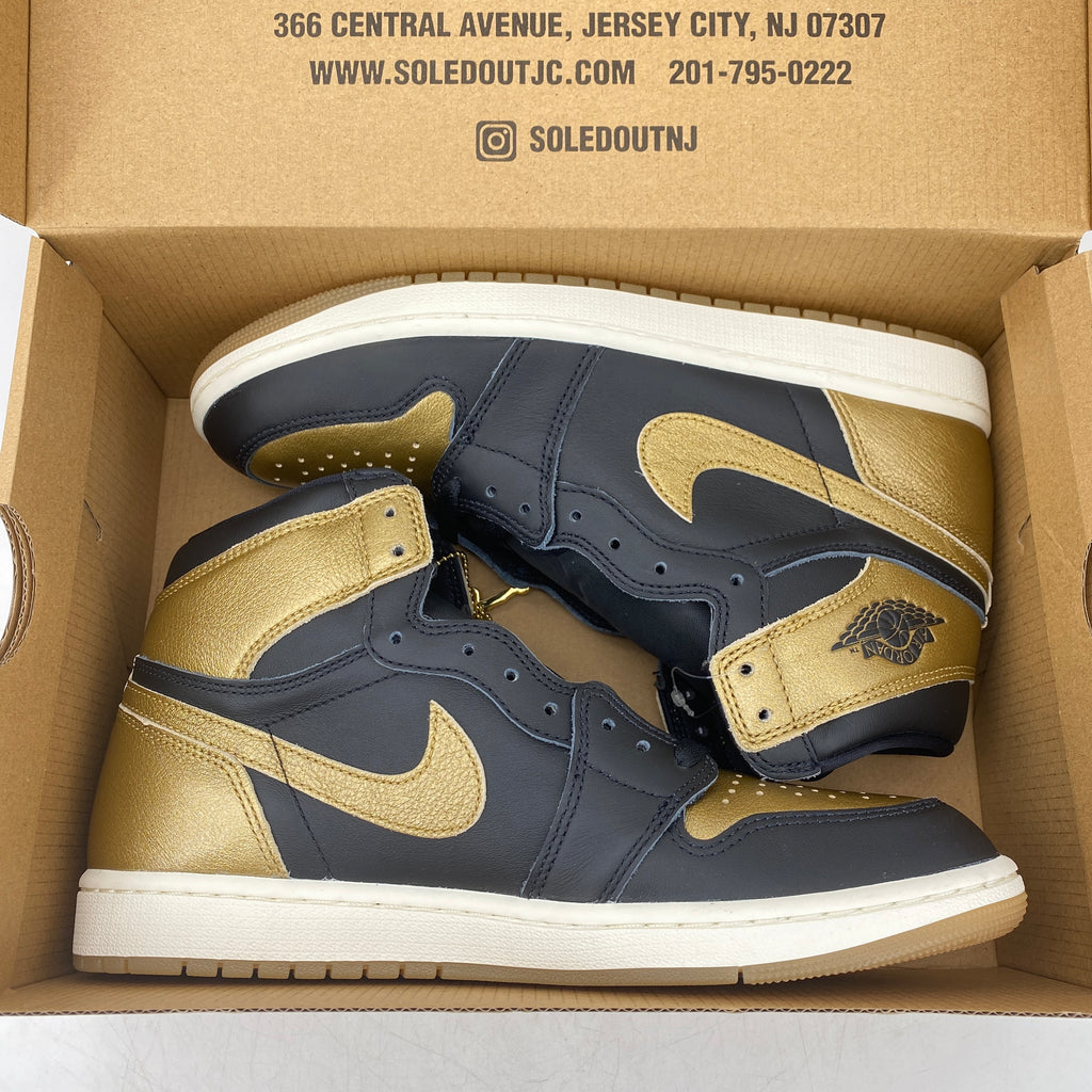 Air Jordan 1 Retro High OG "Black Metallic Gold" 2024 New Size 10