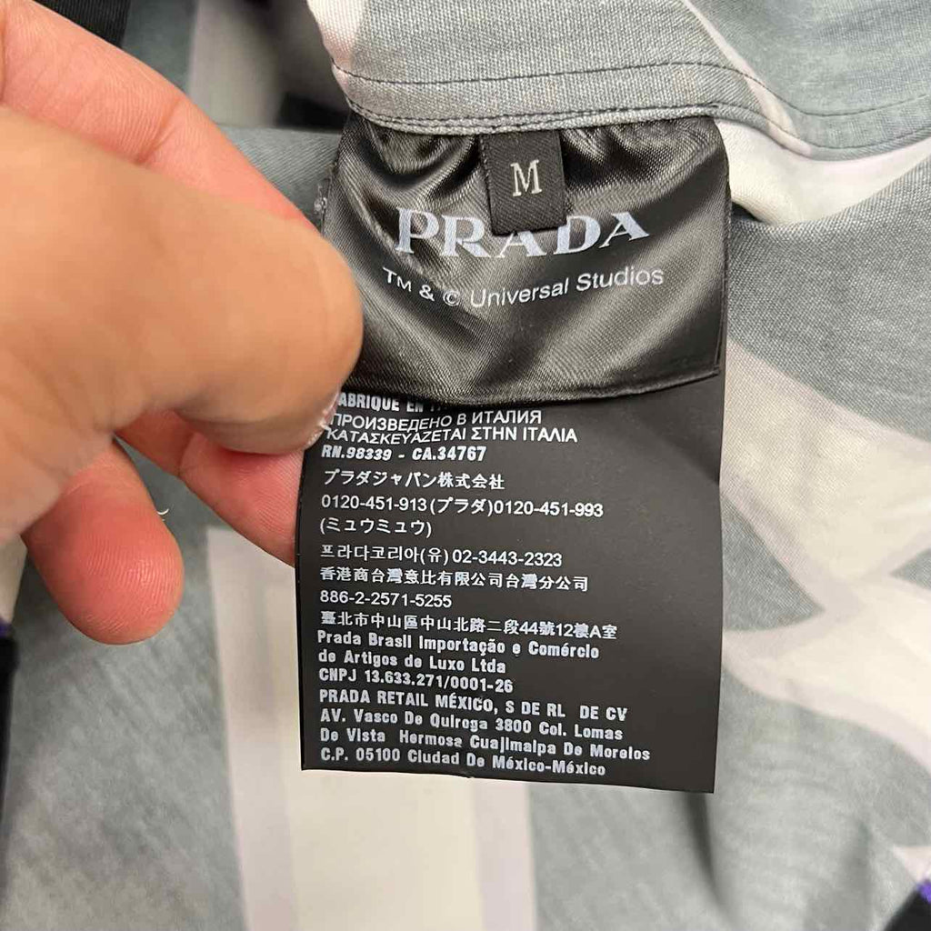 Prada Button Up "FRANKENSTEIN" Purple Used Size M