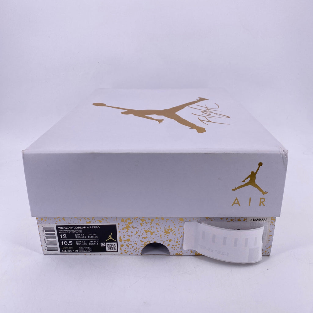 Air Jordan (W) 4 Retro "Metallic Gold" 2024 New Size 12W