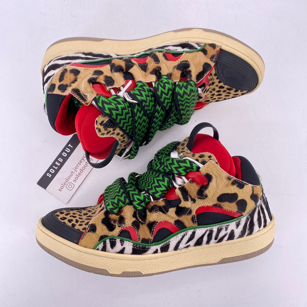 Lanvin Curb Sneaker "Cheetah"  Used Size 41W