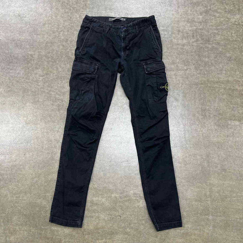 Stone Island Pants "CARGO" Washed Black Used Size 30