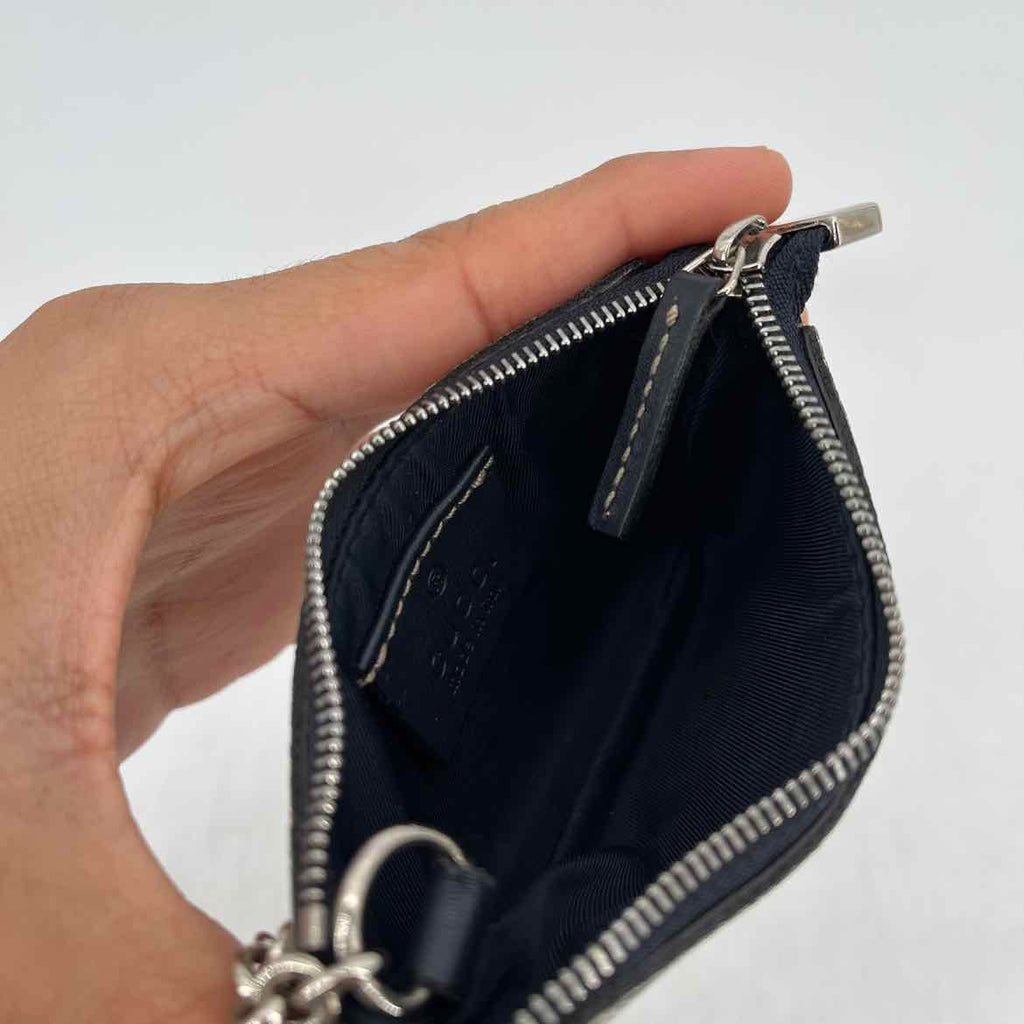 Gucci Pouch "GG SUPREME" Used Blue Size OS