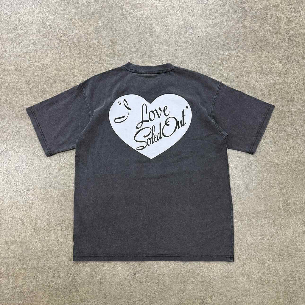 Soled Out T-Shirt "I LOVE LUCY" Washed Black New Size L
