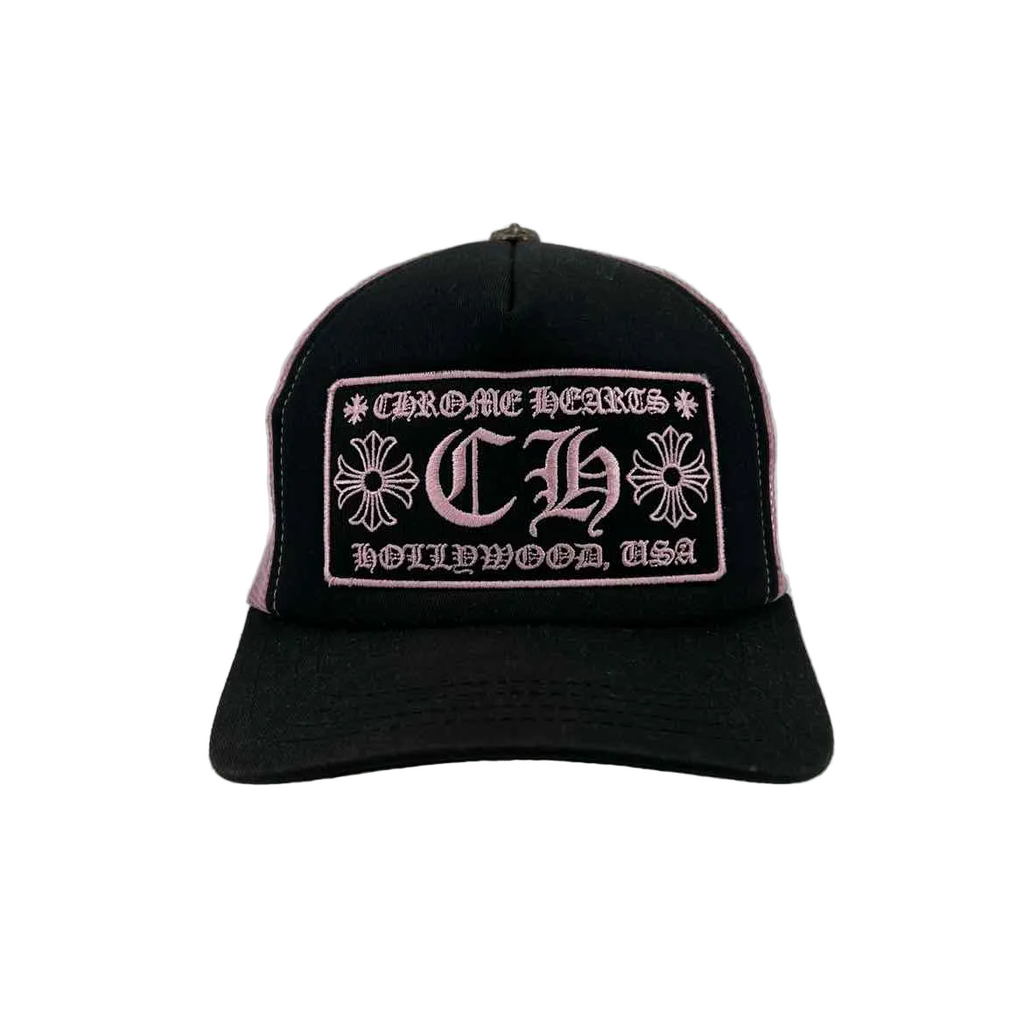 Chrome Hearts Trucker Hat "PINK" Used Pink Size OS